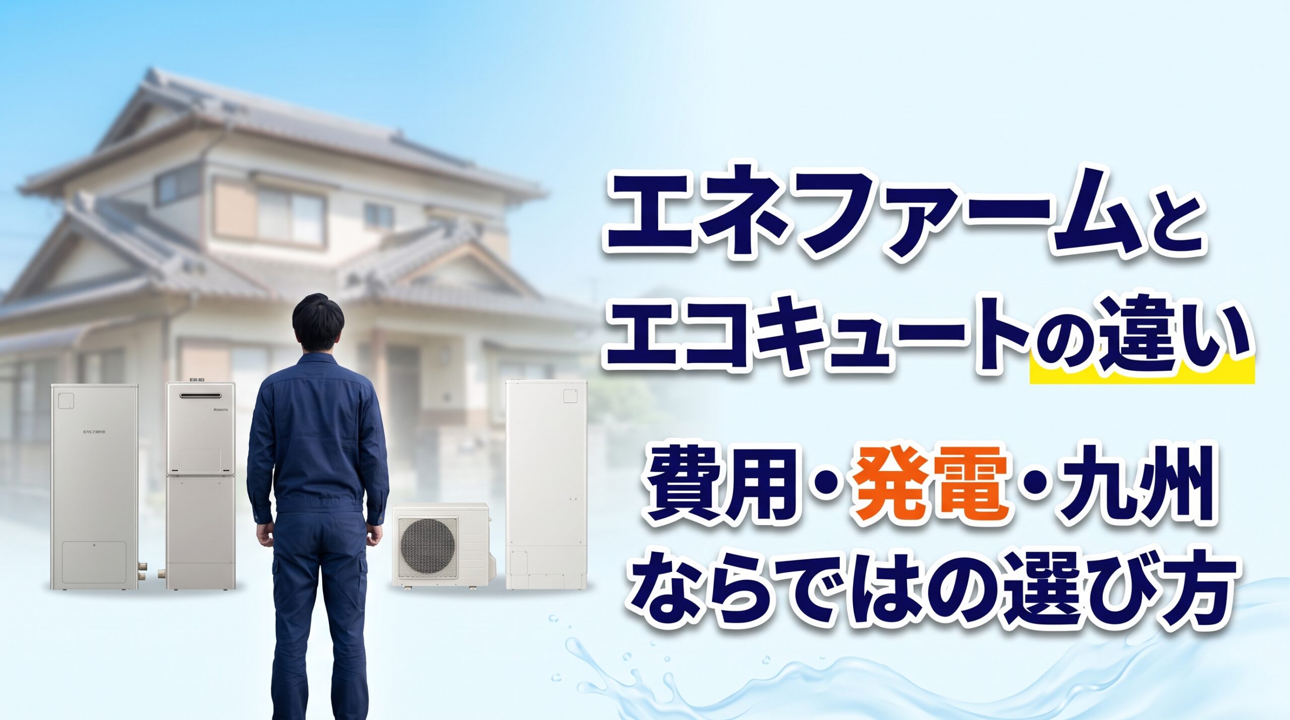 エネファームとエコキュートの違い｜費用・発電・九州ならではの選び方